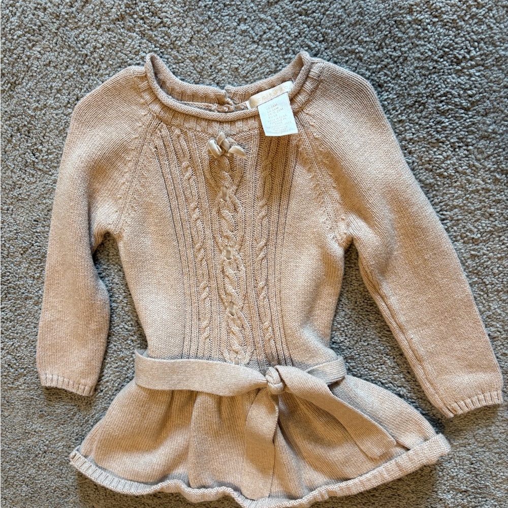 Cozy Knit Sweater for Kids - Tan